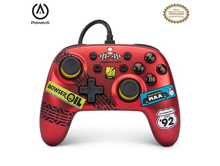PowerA Nano bedrade controller voor Nintendo Switch - Mario Kart: Racer Red