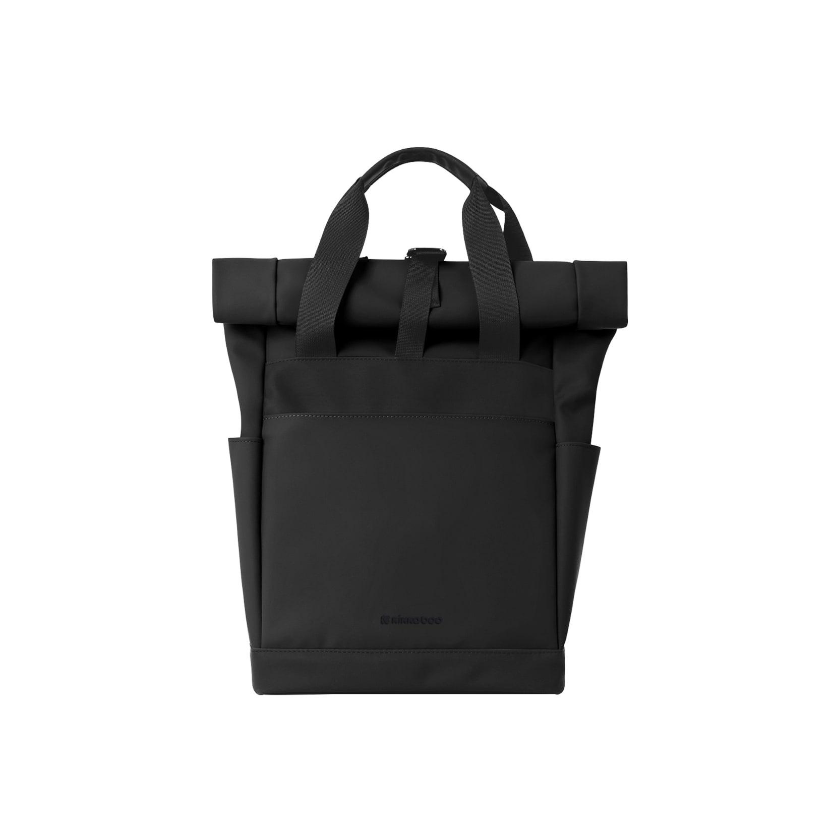 Kikkaboo Wickeltasche Cerise Rucksack Reißverschluss wasserfest Wickelunterlage schwarz
