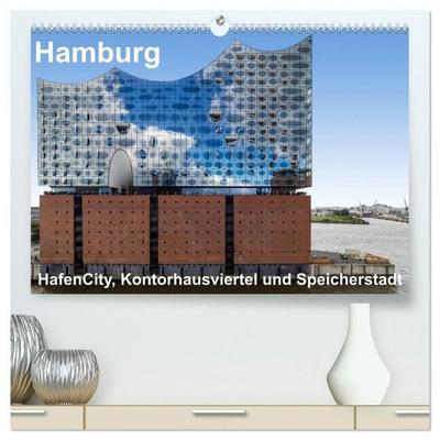 Hamburg. HafenCity, Kontorhausviertel und Speicherstadt. (hochwertiger Premium Wandkalender 2027 DIN A2 quer), Kunstdruck in Hochglanz