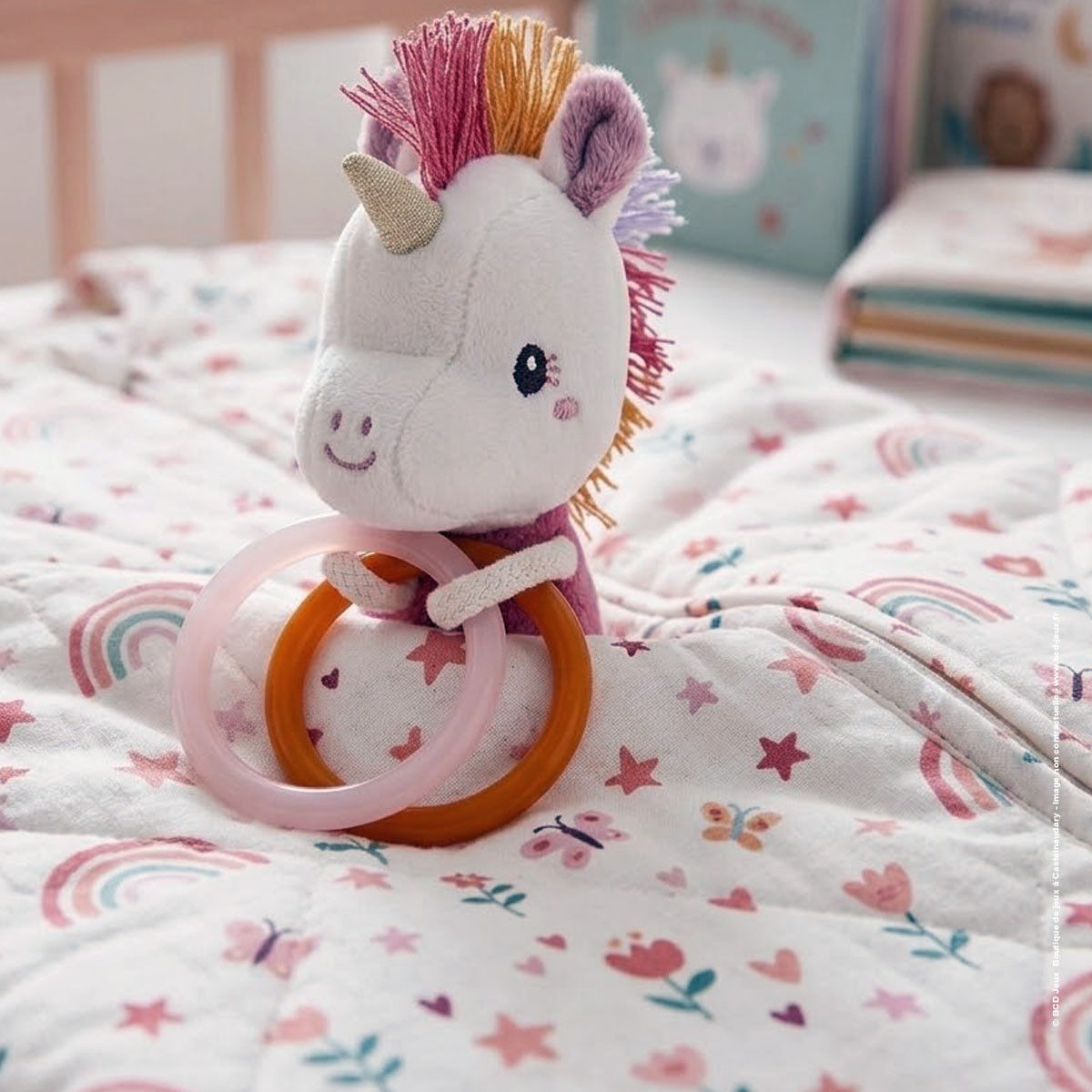 Mini-hochet Lena la licorne - Lilliputiens