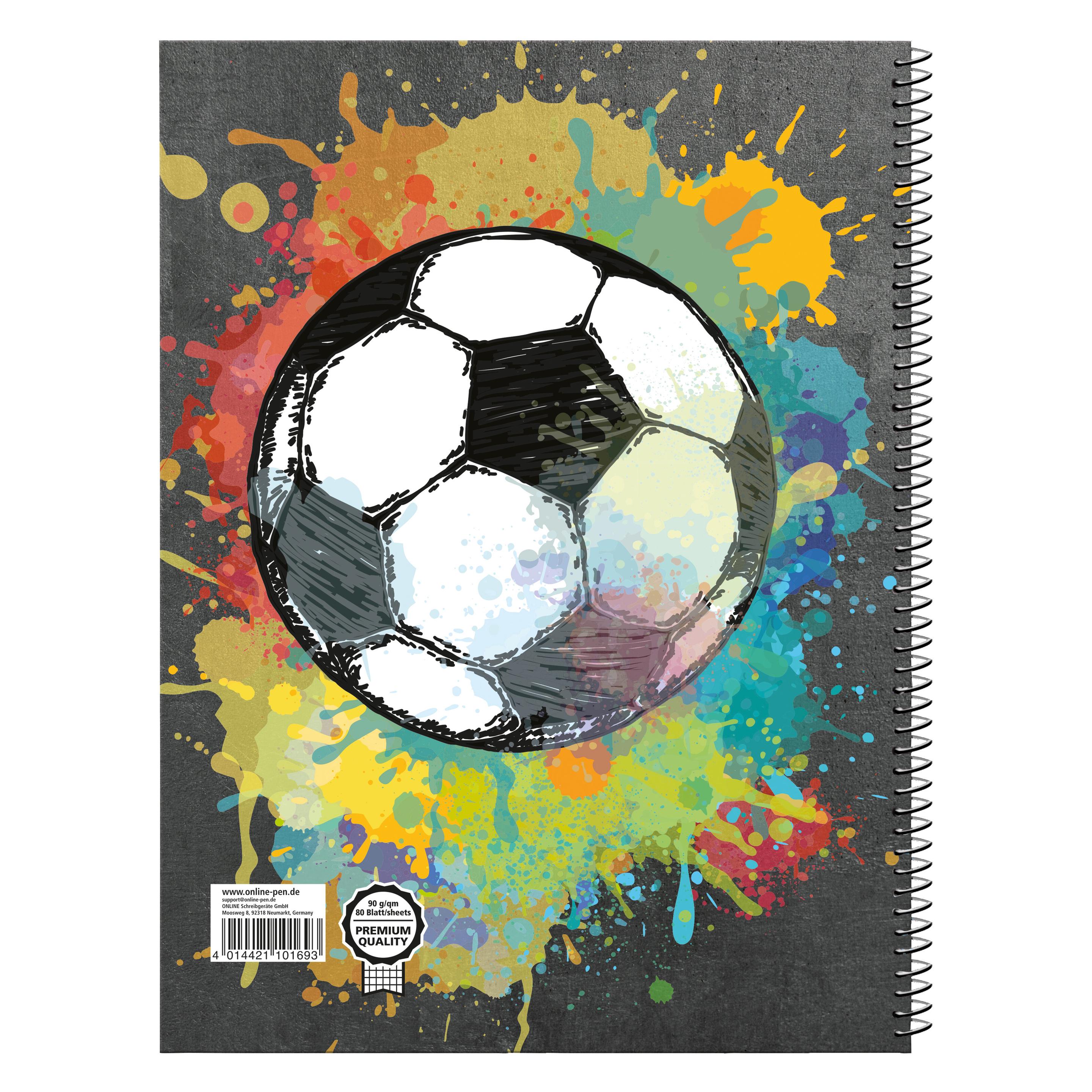 Online Collegeblock Soccer A4 (A4, Kariert) (10169/9)