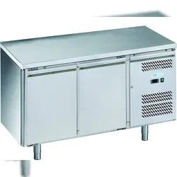 ForCold by FIMAR 2-türiger Kühltisch. Automatisches Auftauen. Temperatur -2°C/+8°C.  Messen 136x60x85 cm (h). ForCold-Modell G-SNACK2100TN-FC