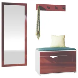 GARDEROBE Hanko Bordeaux Hochglanz