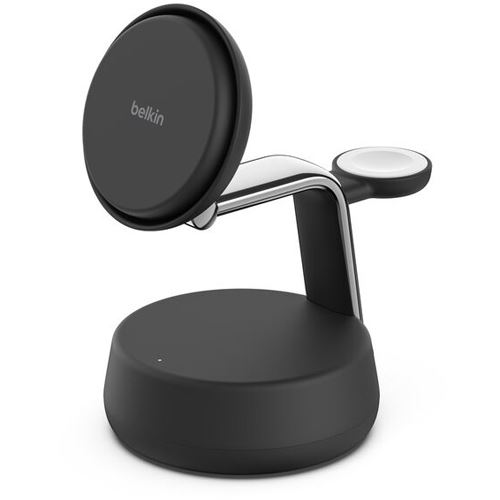 Belkin ULTRACHARGE PRO 25 WATT QI2 MAGNETIC 3-IN-1 LADESTATION SCHWARZ