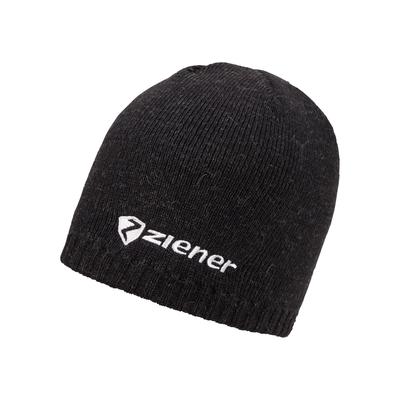 Strickmütze ZIENER "IRUNO-Z UNISEX", Damen, schwarz, Materialmix, Mützen Strickmütze, Futter aus Schoeller Polycolon für Feuchtigkeitstransport und Wärme