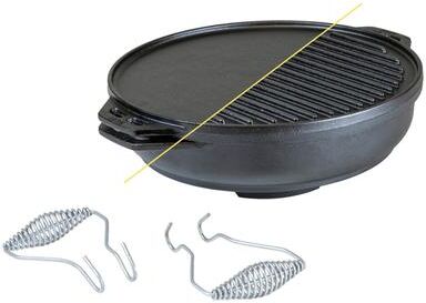 Lodge Cast Iron Multi-Pan 14 in. 6.8 qt Black
