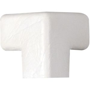 Knuffi Schutzprofil Typ E 3D, Winkel, PEE-10819, selbstklebend, Außenecke dreischenkelig, weiß, 45 x 45 x 45mm, Eckenschutz