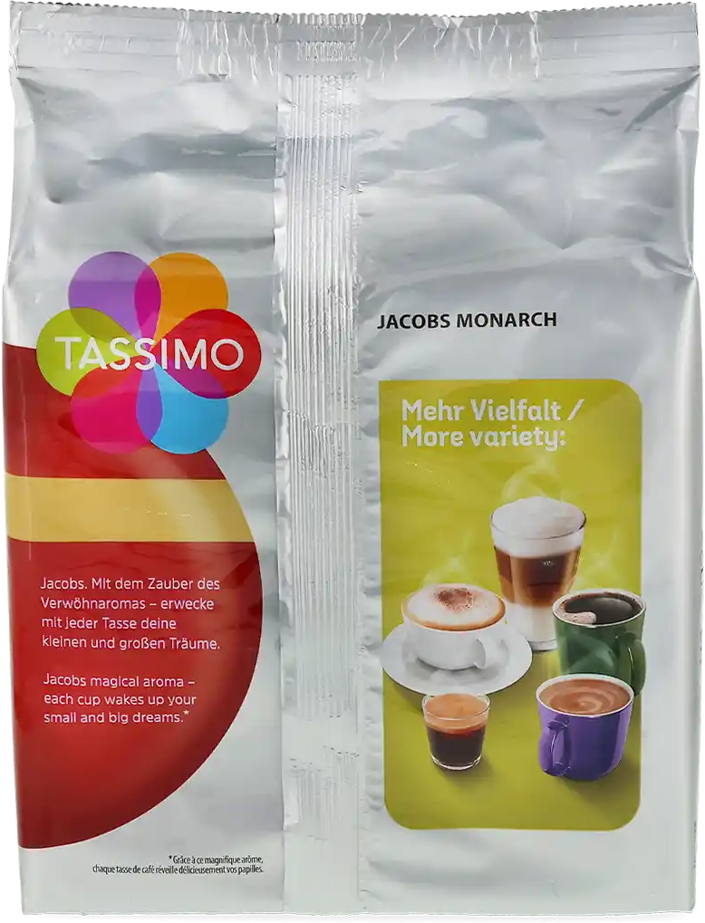 Jacobs   Monarch - 16 Capsules de café pour Tassimo - Café noir - Compatible Tassimo