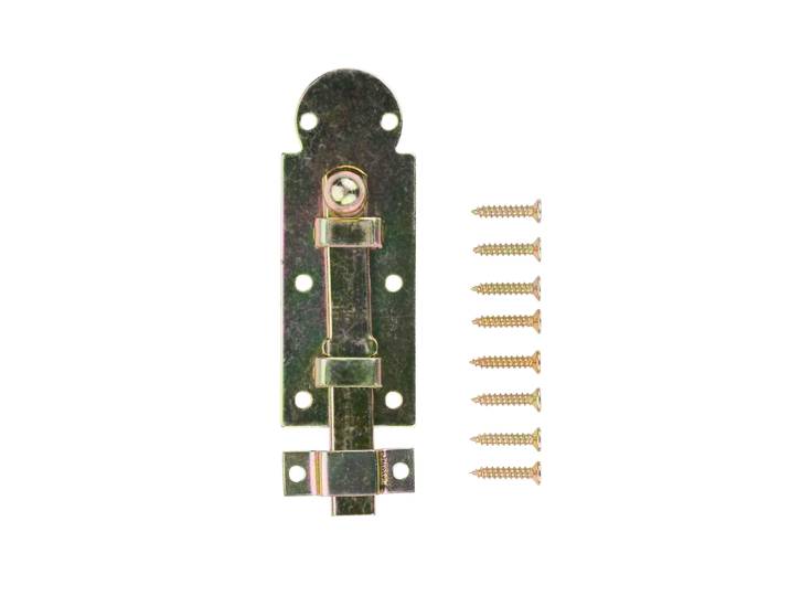 Schloss Schieberiegel 8 x 3 cm gold