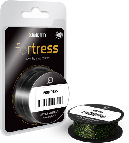 Delphin FORTRESS Hookline noir-vert 35lbs 20m Gray, Beige 35lbs 20m