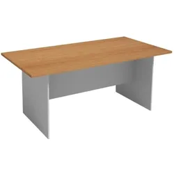 Konferenztisch PRIMO GRAY, 180x90 cm, grau/Buche