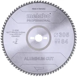 Metabo Sägeblatt aluminium cut - professional FZ / TZ 5°neg - 628448000