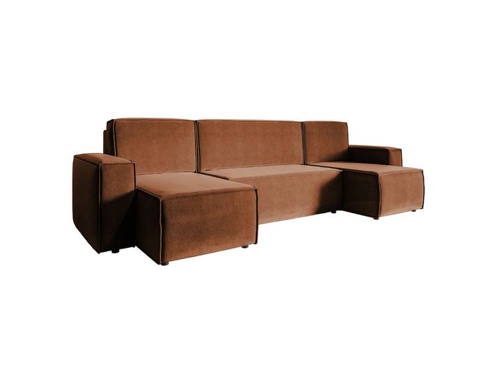 Ecksofa mit Schlaffunktion Copertino, U-förmig, mit universellem