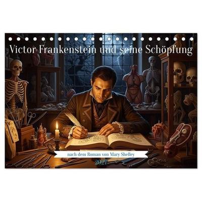 Victor Frankenstein und seine Schöpfung (Tischkalender 2027 DIN A5 quer), CALVENDO Monatskalender