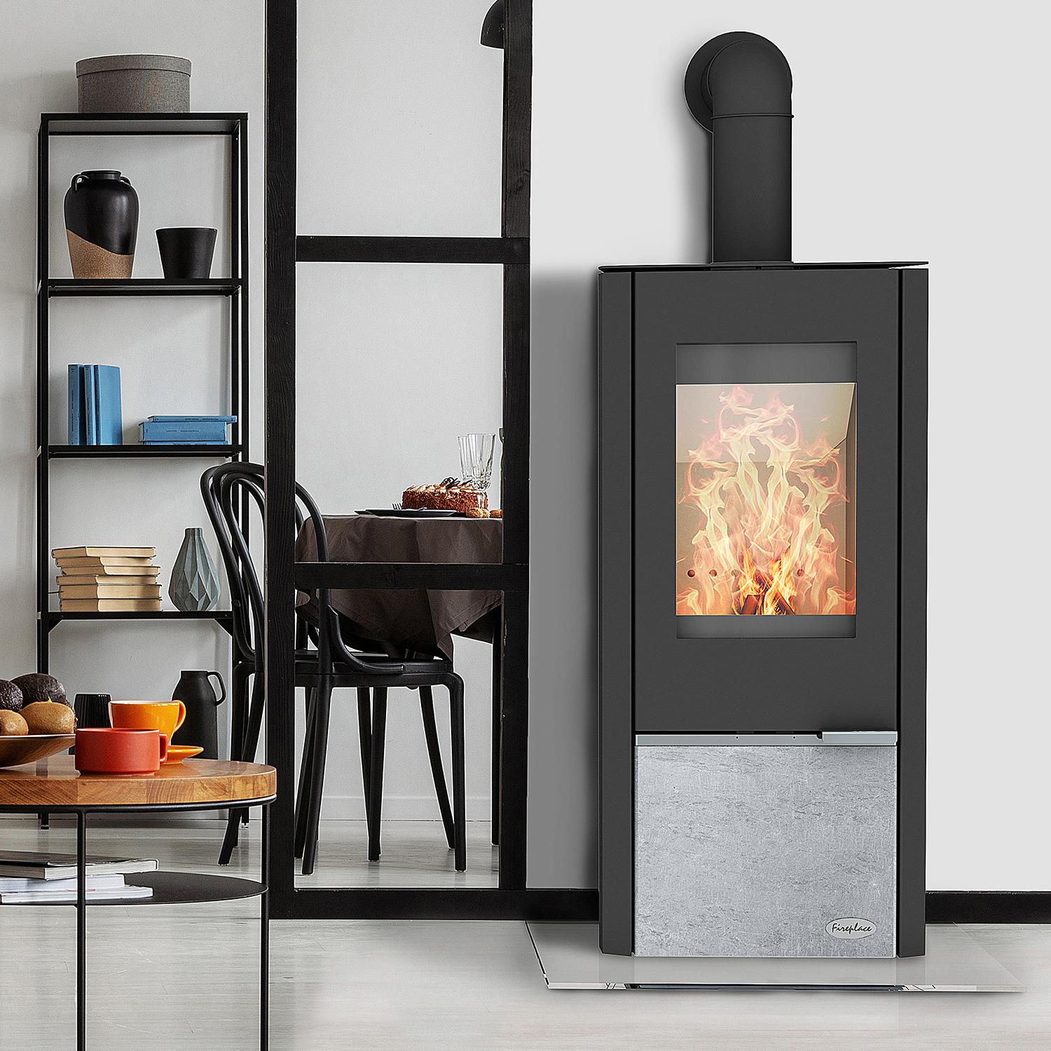 Kaminofen Fireplace Kingstone Speckstein 6 kW