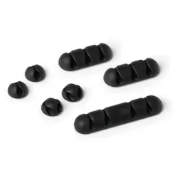 Kabel-Clip CAVOLINE® CLIP MIX, Kunststoff, 180 x 115 x 14 mm, graphit 7-teiliges Set