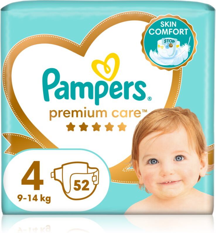 Pampers Premium Care Size 4 Einwegwindeln 9-14 kg 52 St.