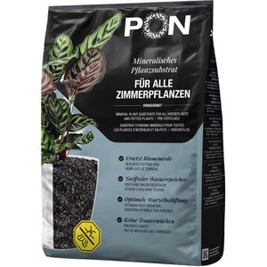 Lechuza Pflanzsubstrat BLACKSTONEPON, 12 Liter, für Zimmerpflanzen, mit Dünger