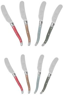 French Home 8-Piece Laguiole Spreader Set - Holly Berry