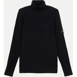 Regular-Fit Rollkragenpullover Schwarz M