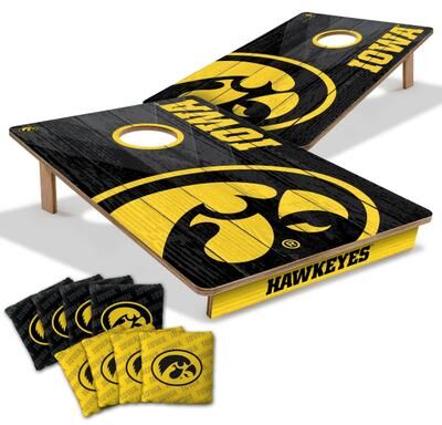 Skip's Garage Iowa Hawkeyes NCAA Tailgate Cornhole Board Set