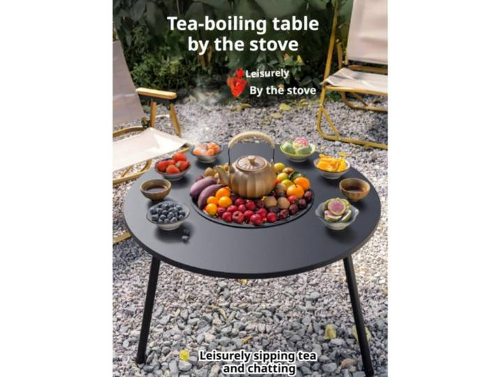 Table de barbecue multifonctionnelle pour l'extérieur, idéale pour le camping en plein air