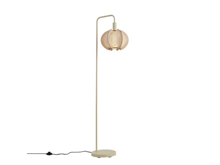 Japandi vloerlamp beige met kap - Gertie