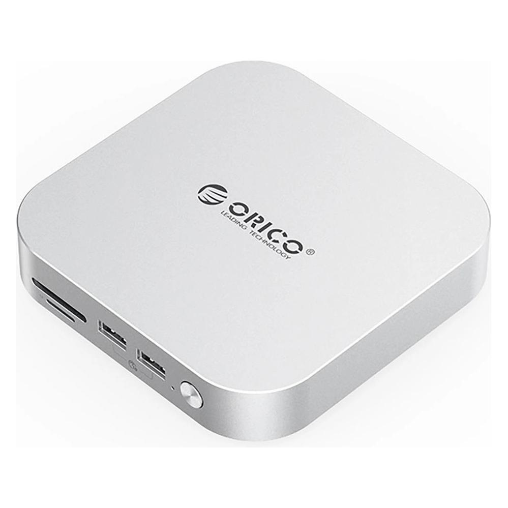 Orico MiniLink 9-in-1 Dockingstation mit M.2 SSD-Festplatteneinschub - Silber (USB-C, 9 Ports) (6942227173256)