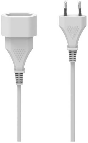 hama 00223261 Verlängerungskabel mit Eurostecker, für innen, 3 m, Weiß