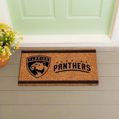 Evergreen Florida Panthers Monochrome Indoor/Outdoor Coir Door Mat