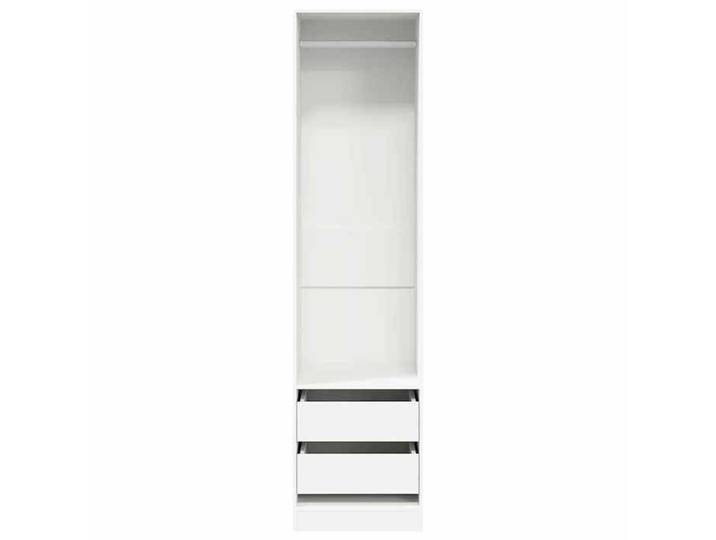 Magnifique Garde-robe avec tiroirs Blanc 50x50x200 cm Bois d'ingénierie - design polyvalent - pour maison - Blanc 43.47 kg 2026_1207
