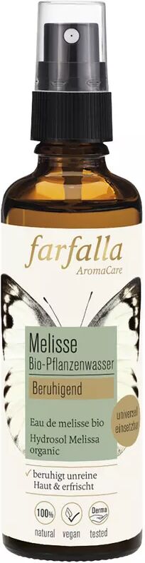 farfalla - Melisse,Bio-Pflanzenwasser,beruhigend, 75 ml