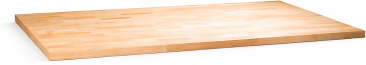 B2B Partner Werkbankplatte, Buche-Massiv-Platte, 1700 x 800 x 40 mm