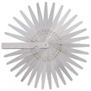 Helios-Preisser Fühlerlehre 0608149, T3, aus Federstahl, 0,03 bis 1 mm Messbereich, 32 Blatt