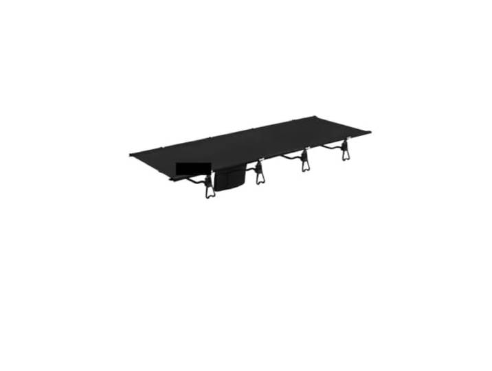 Breites, Tragbares, Bodenstehendes Klappbett For Den Außenbereich(Black)