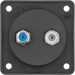 Berker 9456005 Antennen-Verbinderdose Radio/SAT ITG sw