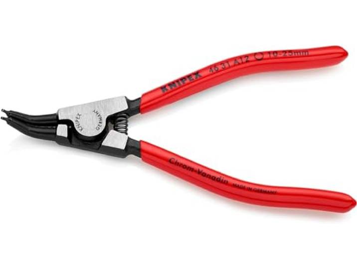 Knipex Pince pour circlips pour circlips extérieurs d'arbre\, 46 31 A12 Coudées à 45° gainées en plastique 130 mm