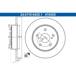 Bremsscheibe ATE 24.0110-0425.1