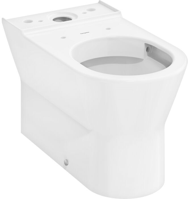 Hansgrohe EluPura S Stand-WC 61176450 für aufgesetzten Spülkasten, SmartClean, weiß