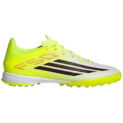 Adidas Fußballschuhe F50 League TF, Turf Fußballschuhe für Kunstrasen mit EVA-Dämpfung und Fiberskin Obermaterial - weiß / 42