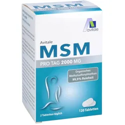 MSM 2000 mg pro Tag Tabletten