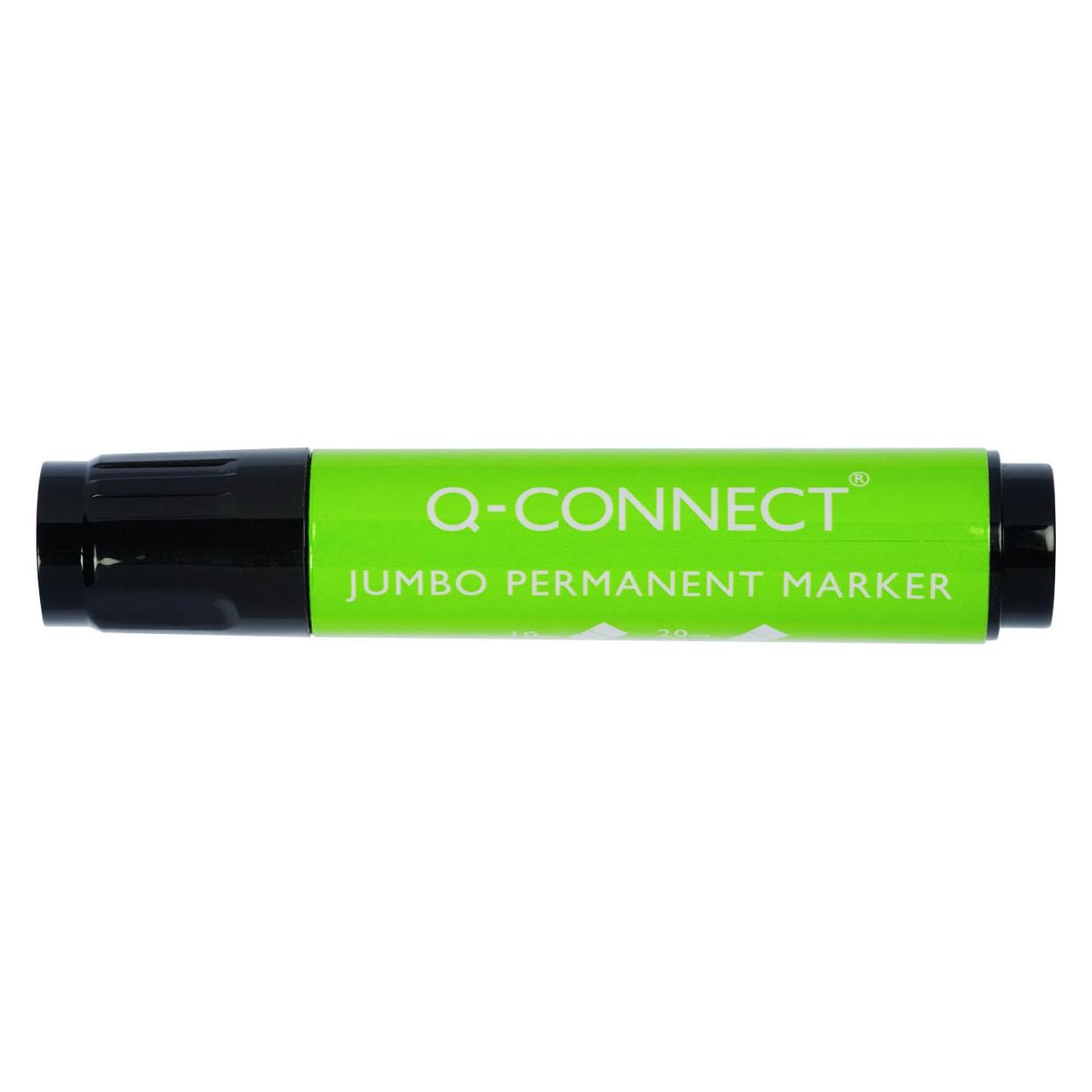 Q-Connect Jumbo-Industriemarker, abgeschrägt, 2-20 mm (Linie), schwarz (41914609)