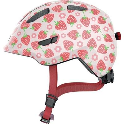 ABUS Fahrradhelm SMILEY 3.0 LED rose strawberry M