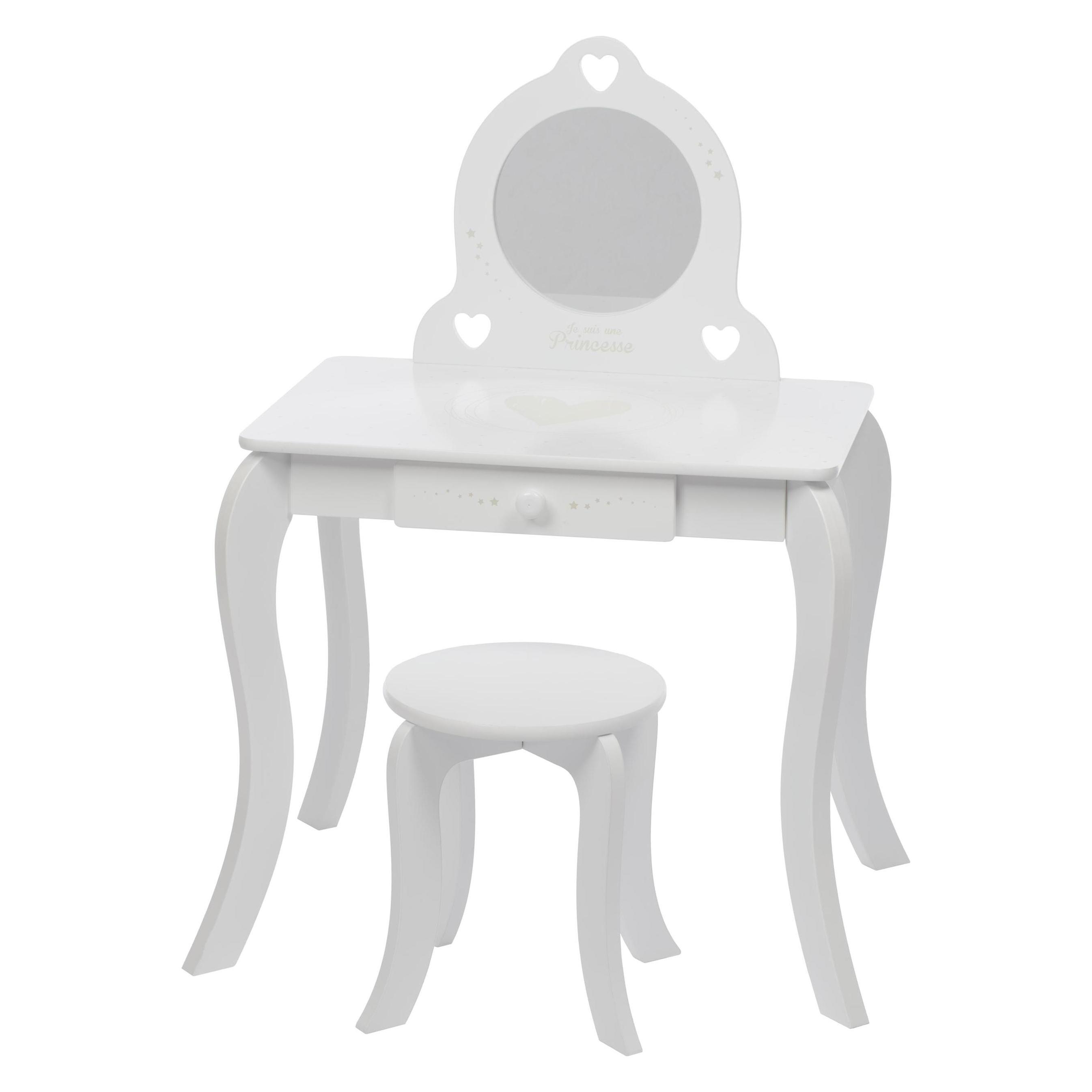 Atmosphera Table for girls, white (Kinderhocker, Kindertisch) (000101095223)
