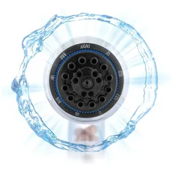 InnovaGoods, Duschbrause, Multifunktionaler Mineral-Öko-Duschkopf mit Germanium und Turmalin Pearal (8 Strahlarten)