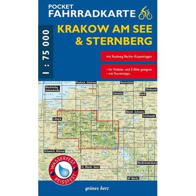 Pocket-Fahrradkarte Krakow am See & Sternberg, Sonstige von , Grünes Herz, 978-3-86636-292-5