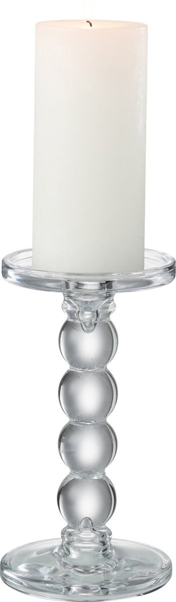J-Line kaarshouder Drupels transparant glas medium