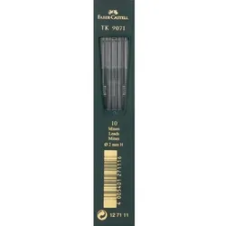 Faber-Castell Bleistiftmine 2,0 mm 2H Schwarz TK 9071 10 Stück