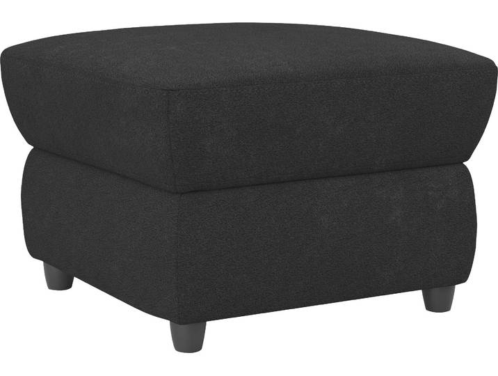 Hocker, 100% Polyester, Schwarz, 68×45×68 cm, Mit Stauraum, Klassisch, Home-affaire