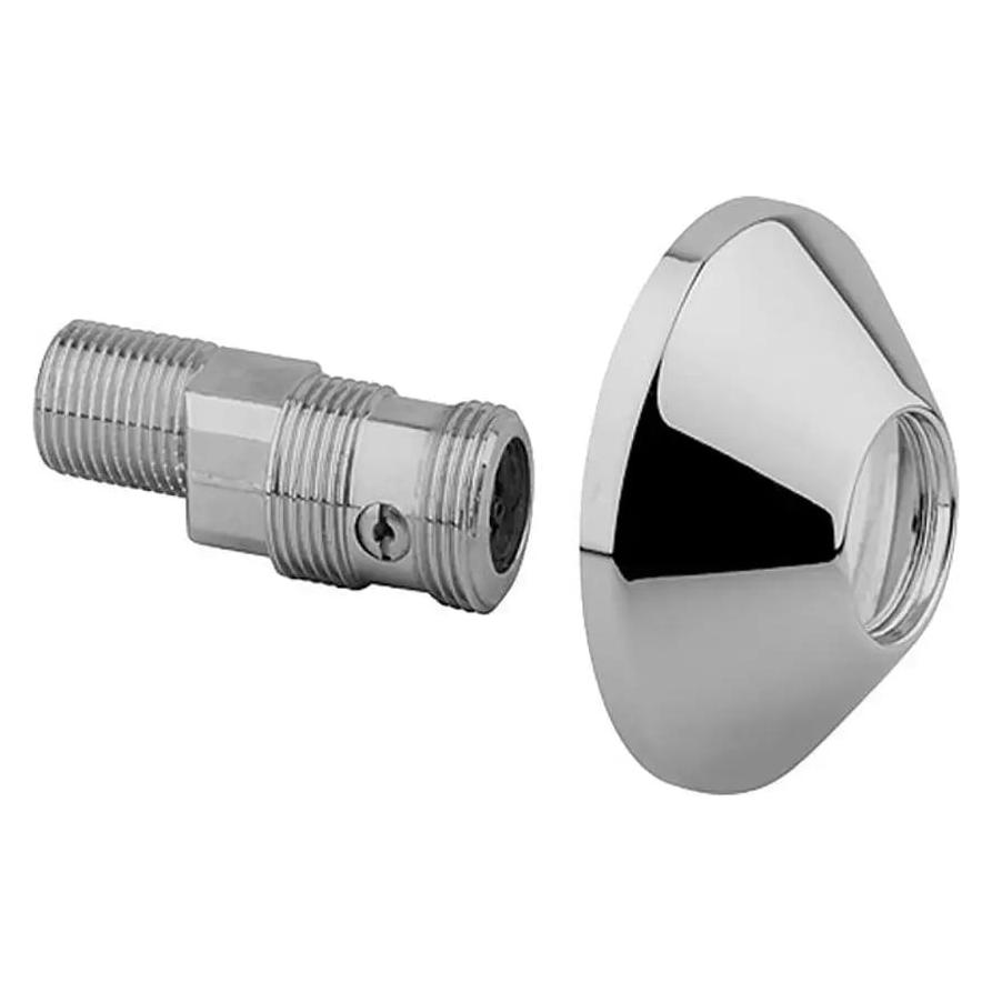Hansa Excenteranschluss mit Absperrventil und Rosetten 1/2" x 3/4" Chrom (59902034)